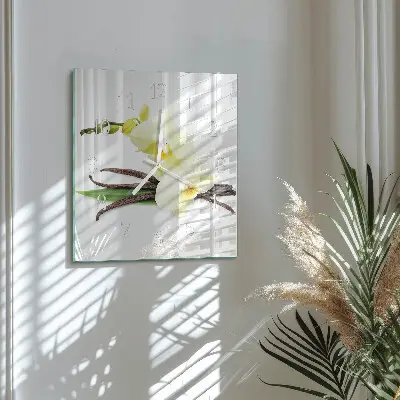 Relógio decoração Orquídea de baunilha