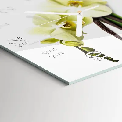 Relógio decoração Orquídea de baunilha