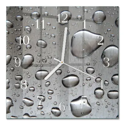 Relógio quadrado Gotas