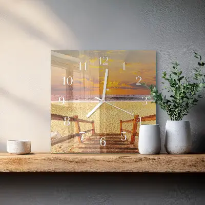 Relógio decoração Ponte na praia