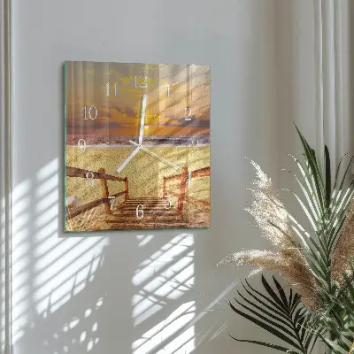 Relógio decoração Ponte na praia