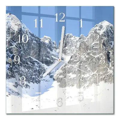 Relógio decoração Montanhas no inverno