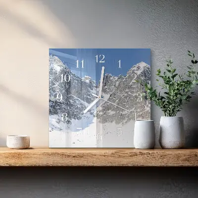 Relógio decoração Montanhas no inverno
