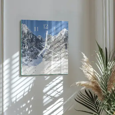 Relógio decoração Montanhas no inverno