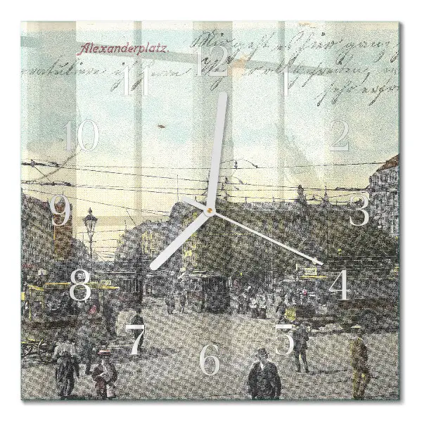 Relógio decoração Cartão postal