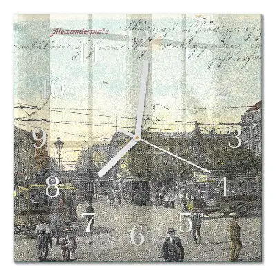 Relógio decoração Cartão postal