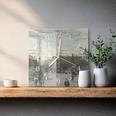 Relógio decoração Cartão postal
