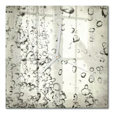 Relógio quadrado Gotas