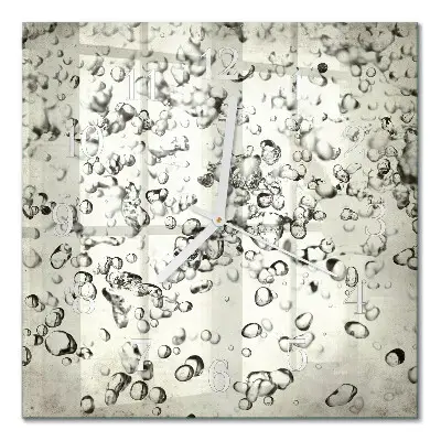 Relógio quadrado Gotas