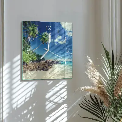 Relógio quadrado Palm Beach