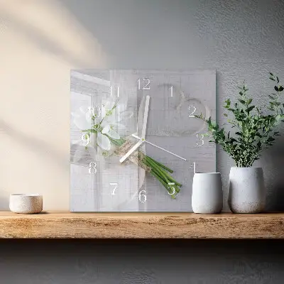 Relógio decoração Um buquê de flores