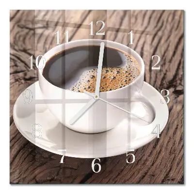 Relógio quadrado Café