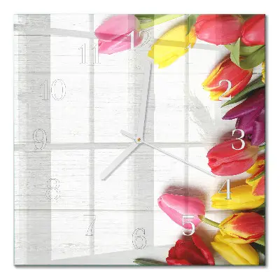 Relógio decoração Tulipas