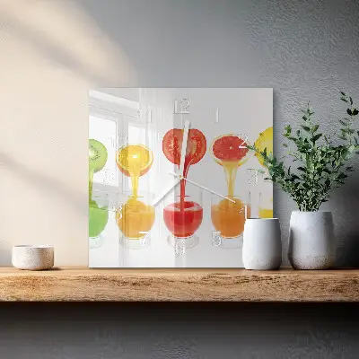 Relógio quadrado Suco