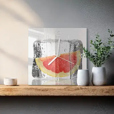 Relógio quadrado Sorvete de toranja