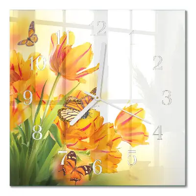 Relógio decoração Tulipas