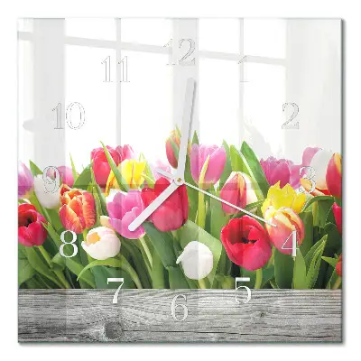 Relógio decoração Tulipas