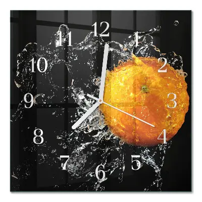 Relógio quadrado Laranja