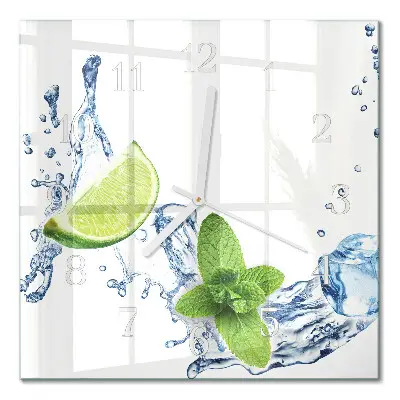 Relógio decoração Hortelã com limão