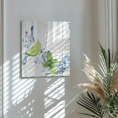 Relógio decoração Hortelã com limão
