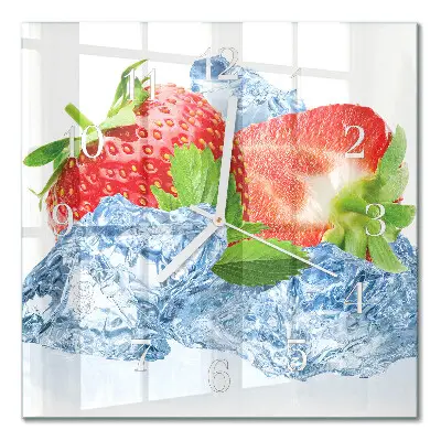 Relógio decoração Sorvete de morango