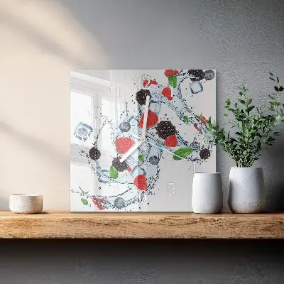 Relógio quadrado Sorvete de frutas