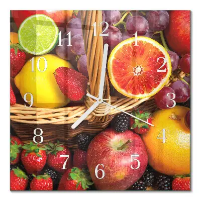 Relógio quadrado Fruta