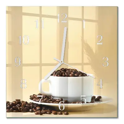 Relógio quadrado Café