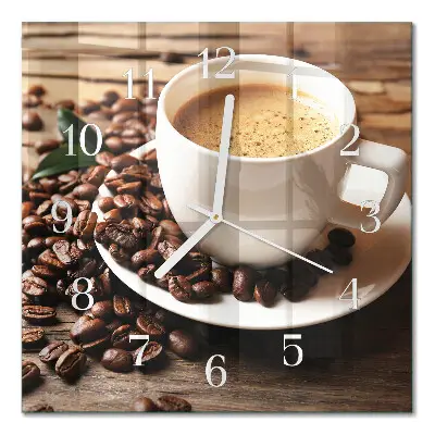 Relógio quadrado Café