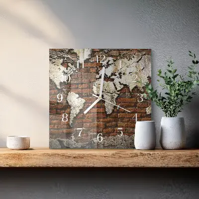 Relógio decoração Continentes