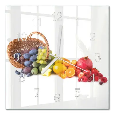 Relógio quadrado Fruta