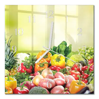 Relógio quadrado Vegetais