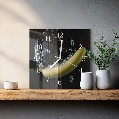 Relógio quadrado Banana