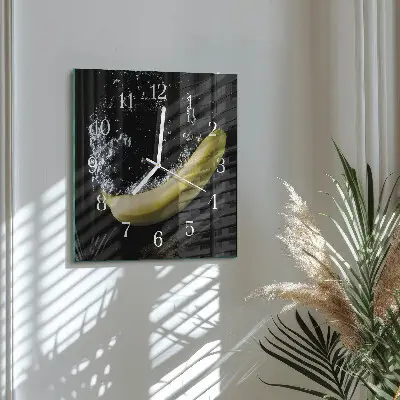 Relógio quadrado Banana