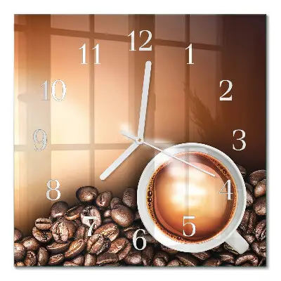 Relógio quadrado Café