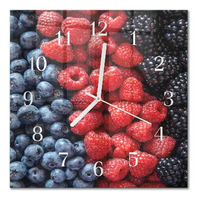 Relógio decoração Frutas vermelhas