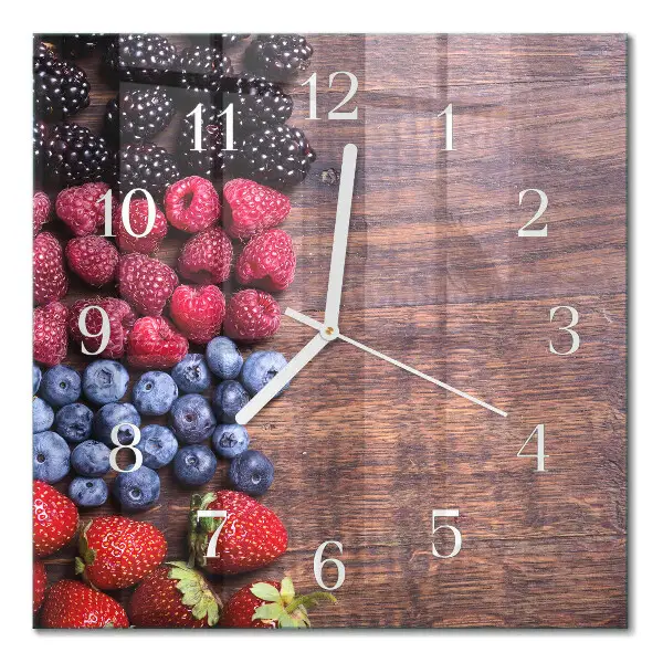 Relógio decoração Frutos da floresta