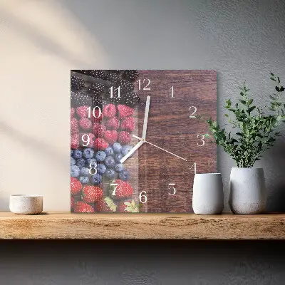 Relógio decoração Frutos da floresta