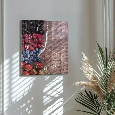 Relógio decoração Frutos da floresta