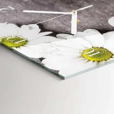Relógio decoração Flores e pedras