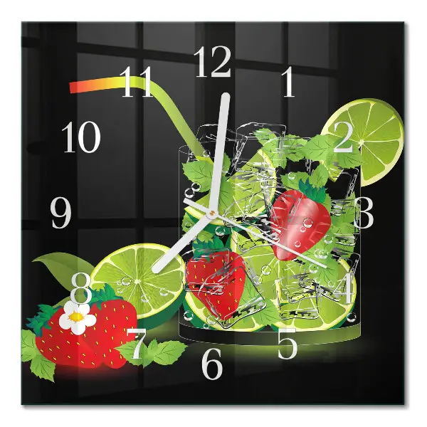 Relógio decoração Morango e limão