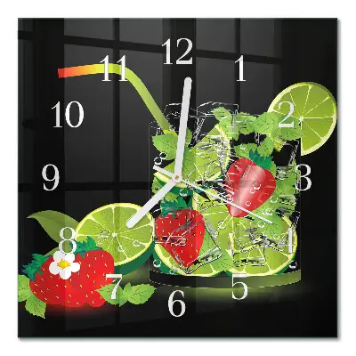 Relógio decoração Morango e limão