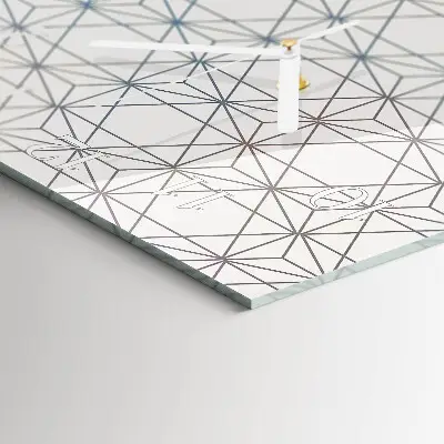 Relógio quadrado Padrão geométrico