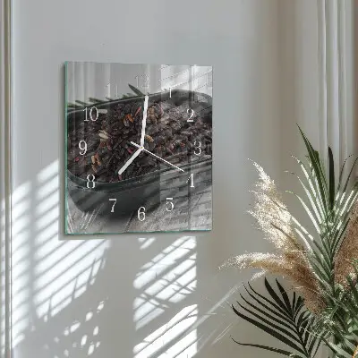 Relógio decoração Arroz preto