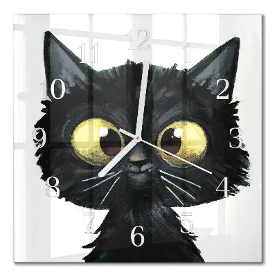 Relógio decoração Gato preto