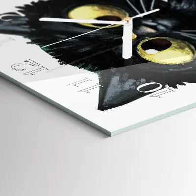 Relógio decoração Gato preto