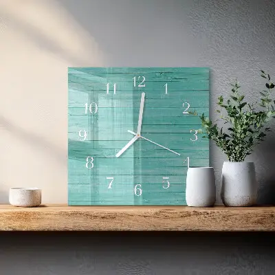 Relógio decoração Placas verdes
