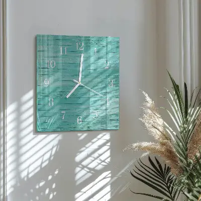 Relógio decoração Placas verdes