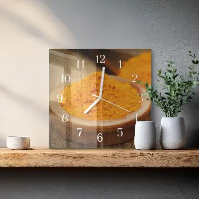 Relógio decoração Cúrcuma