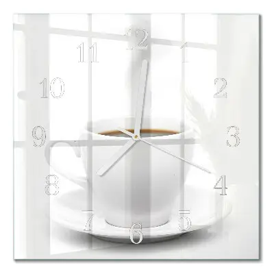 Relógio decoração Uma xícara de café